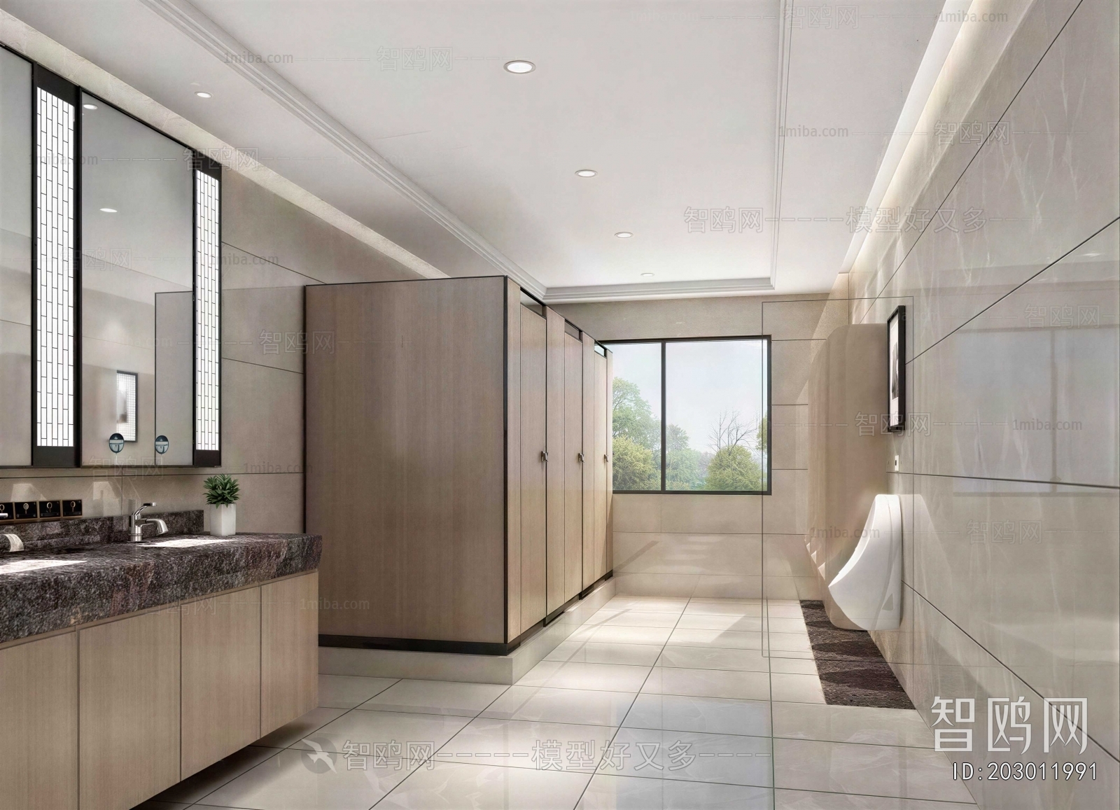 Modern Public Toilet