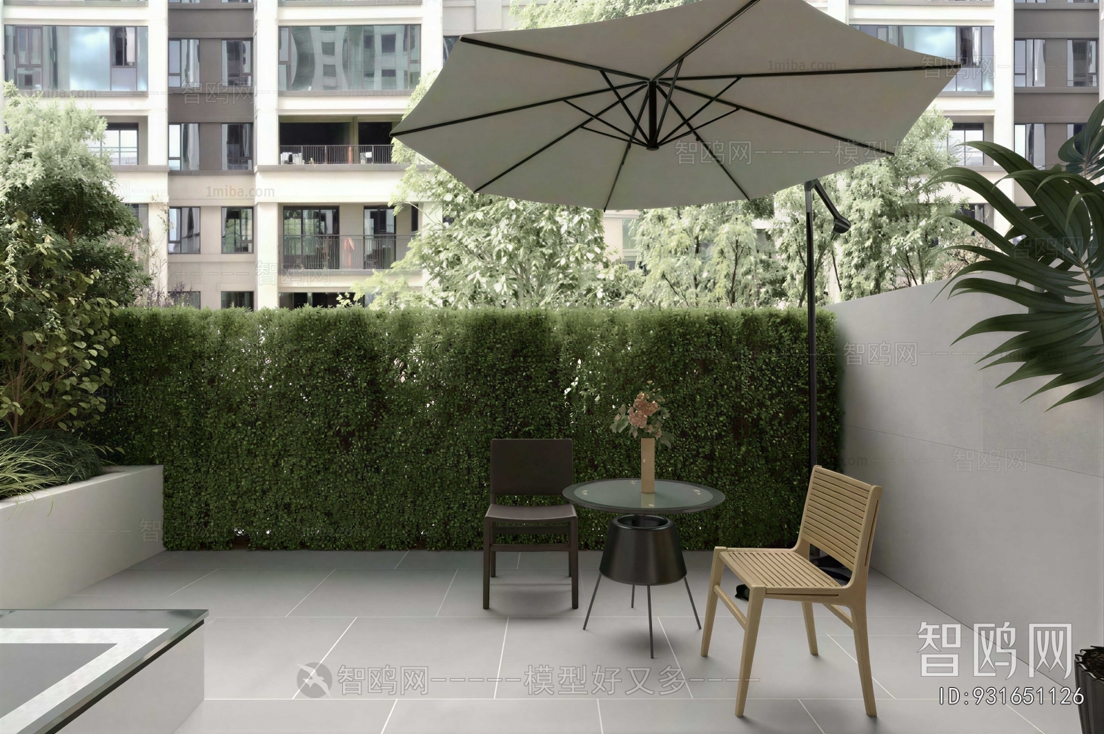 Modern Courtyard/landscape