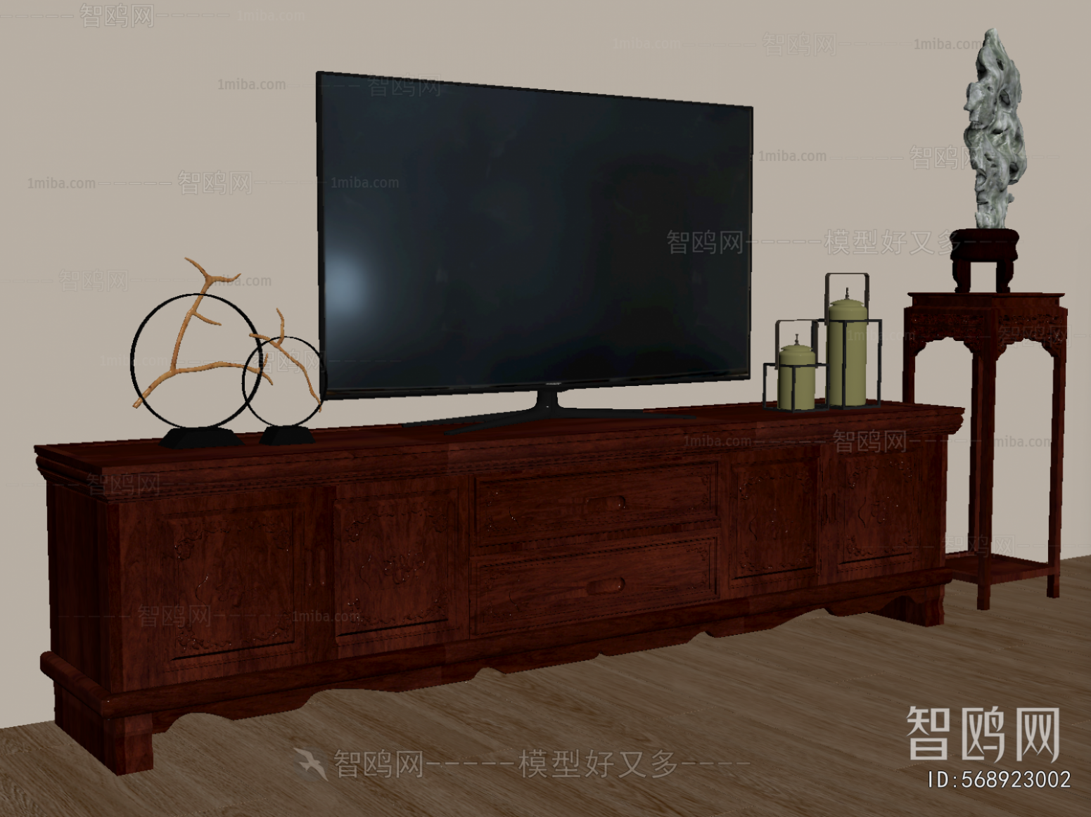 New Chinese Style TV Cabinet