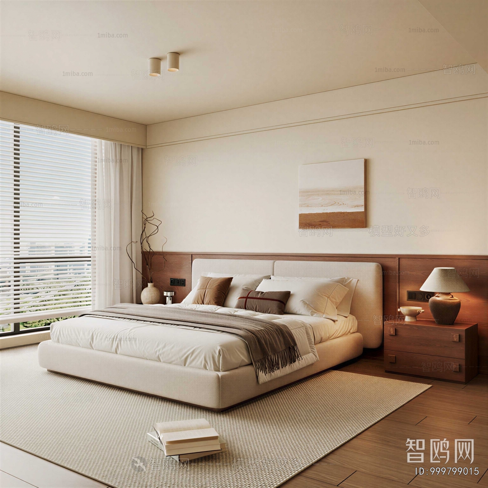 Wabi-sabi Style Bedroom