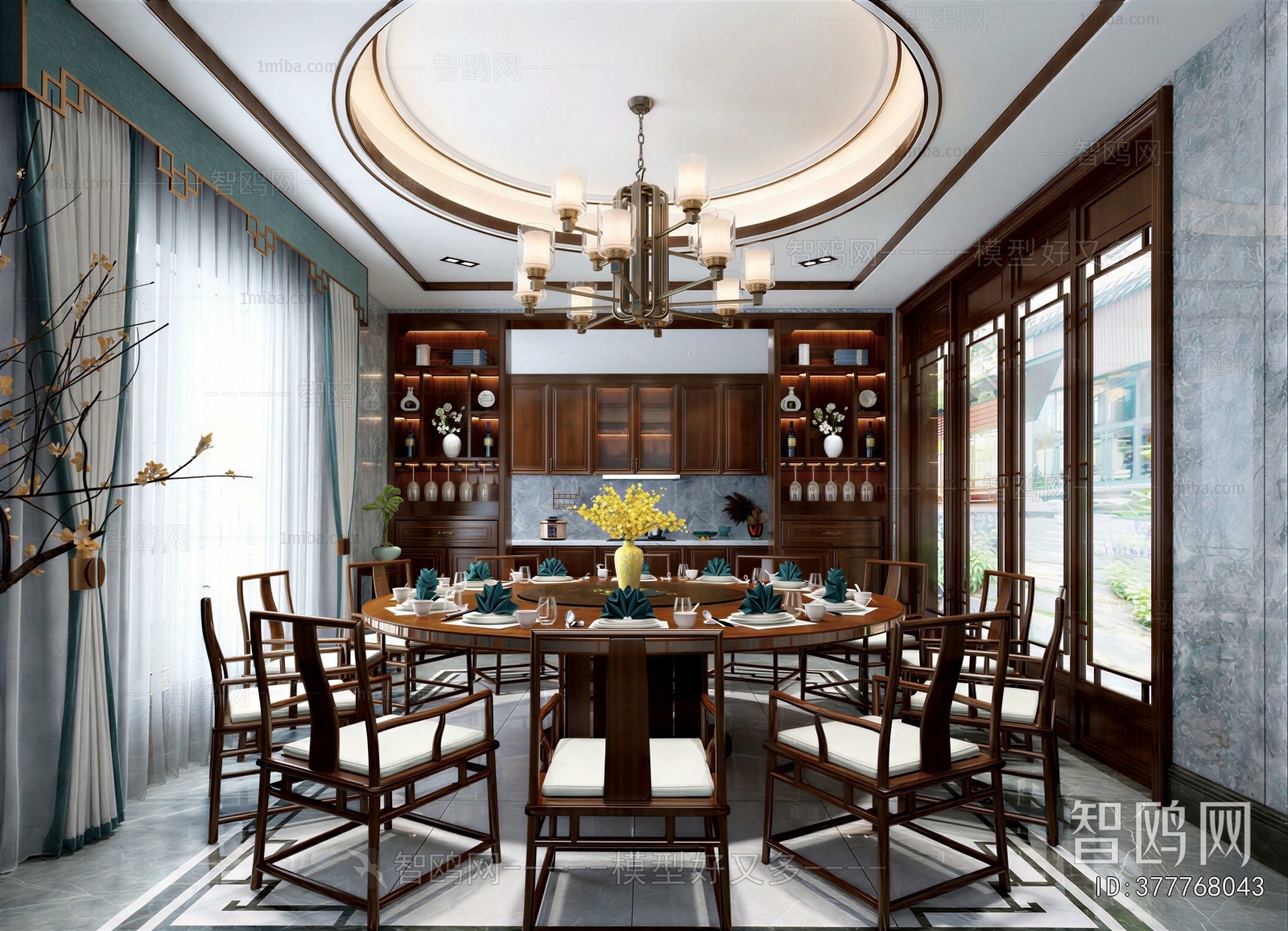 New Chinese Style Dining Room