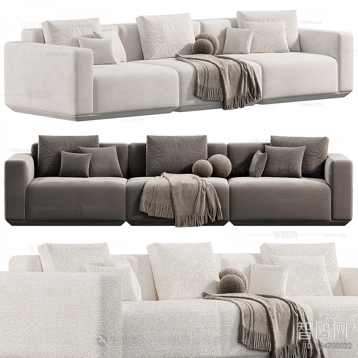 Modern Three-seat Sofa