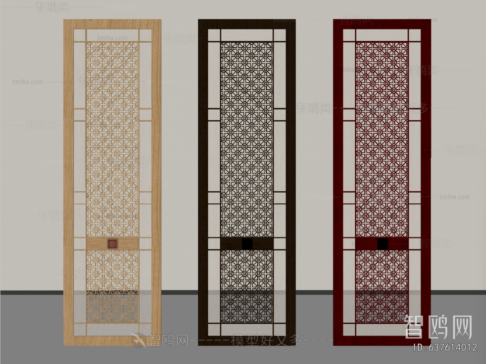 New Chinese Style Metal Screen Partition