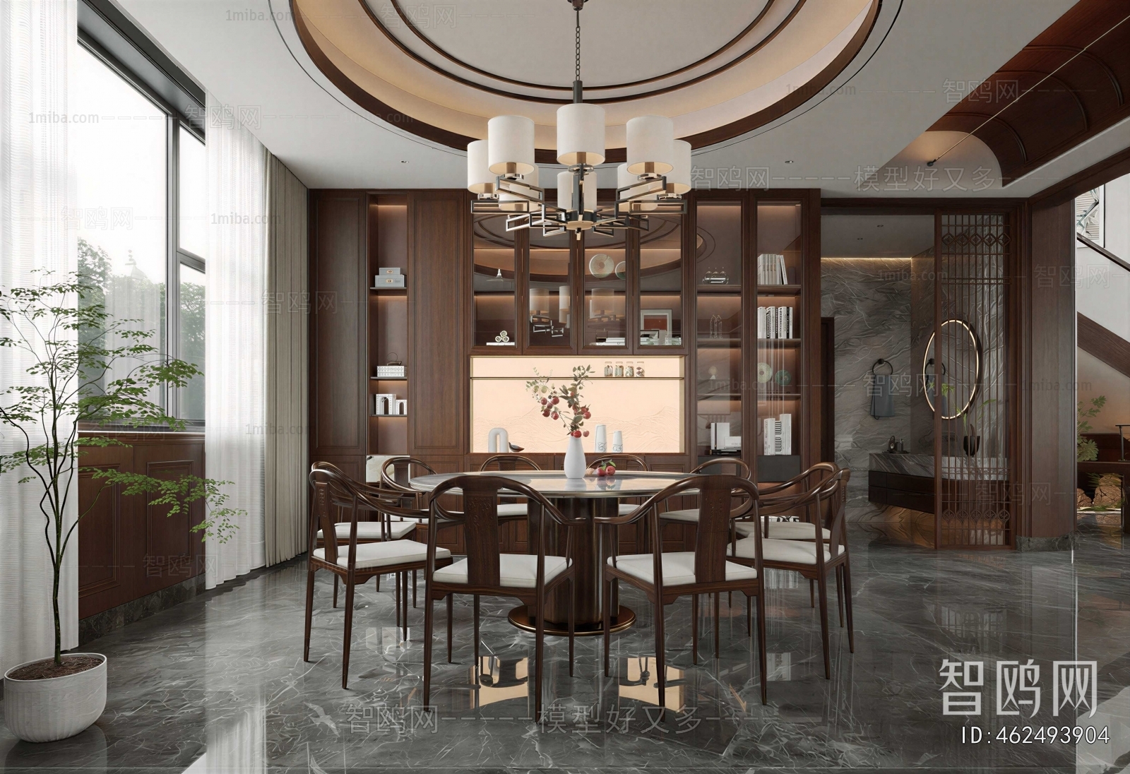 New Chinese Style Dining Room