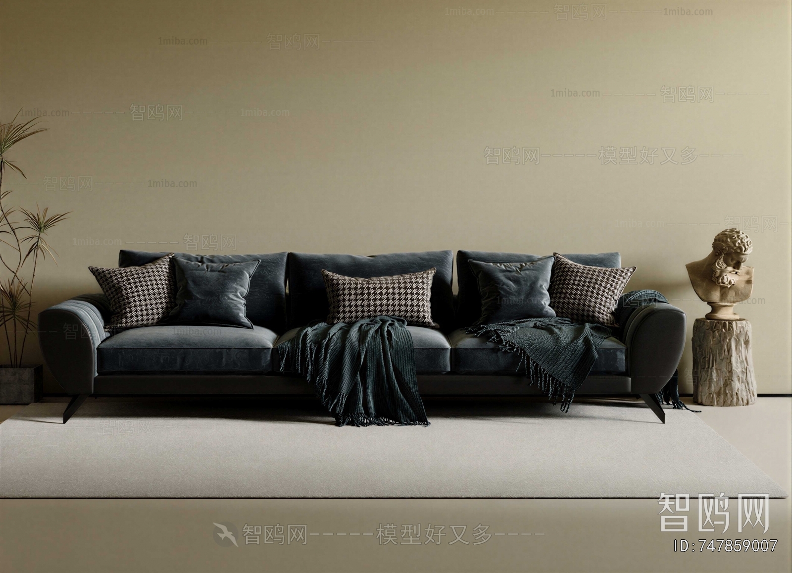 Modern Three-seat Sofa