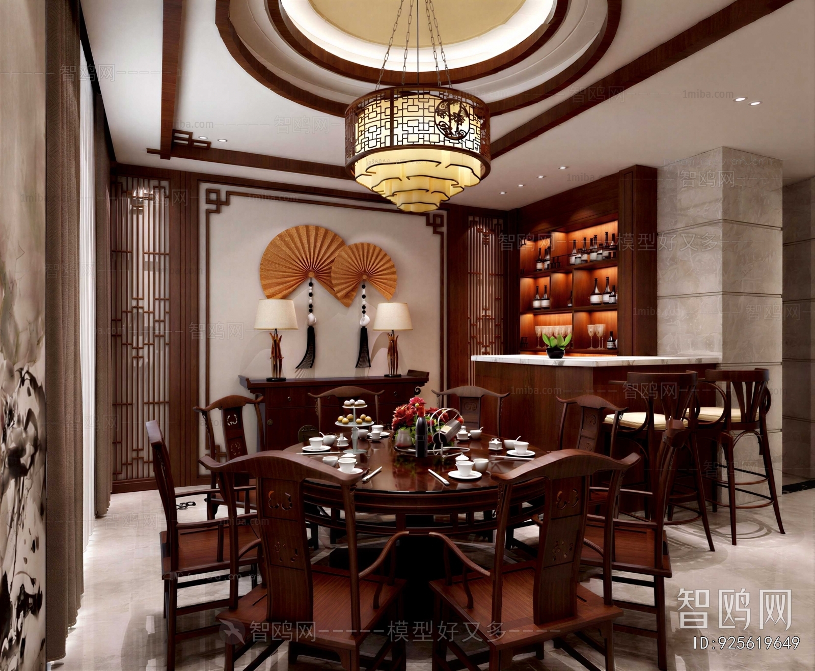 New Chinese Style Dining Room