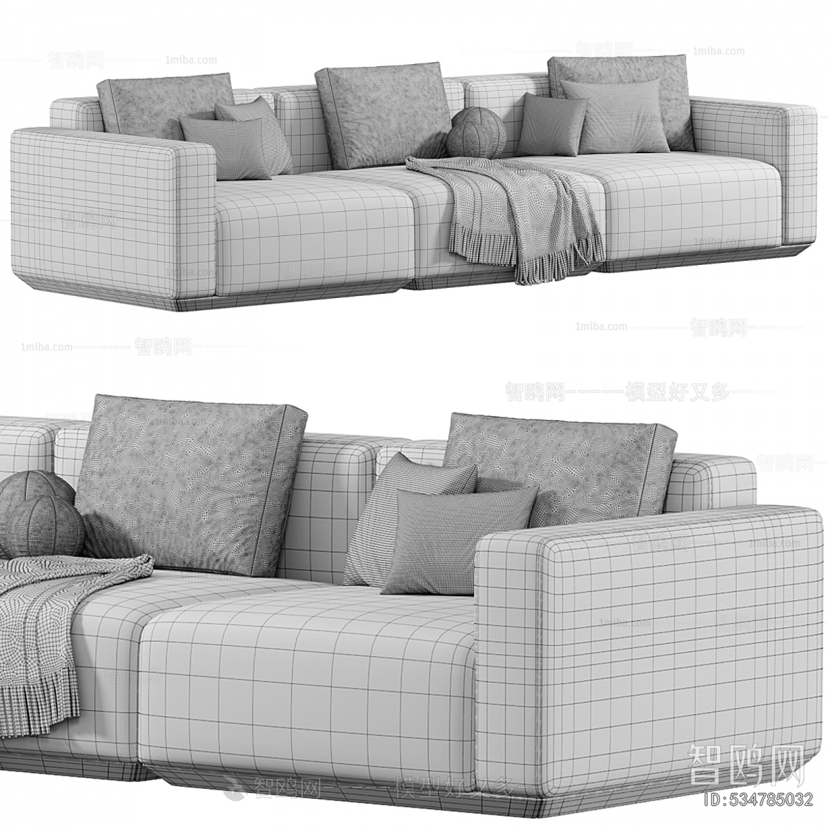 Modern Three-seat Sofa