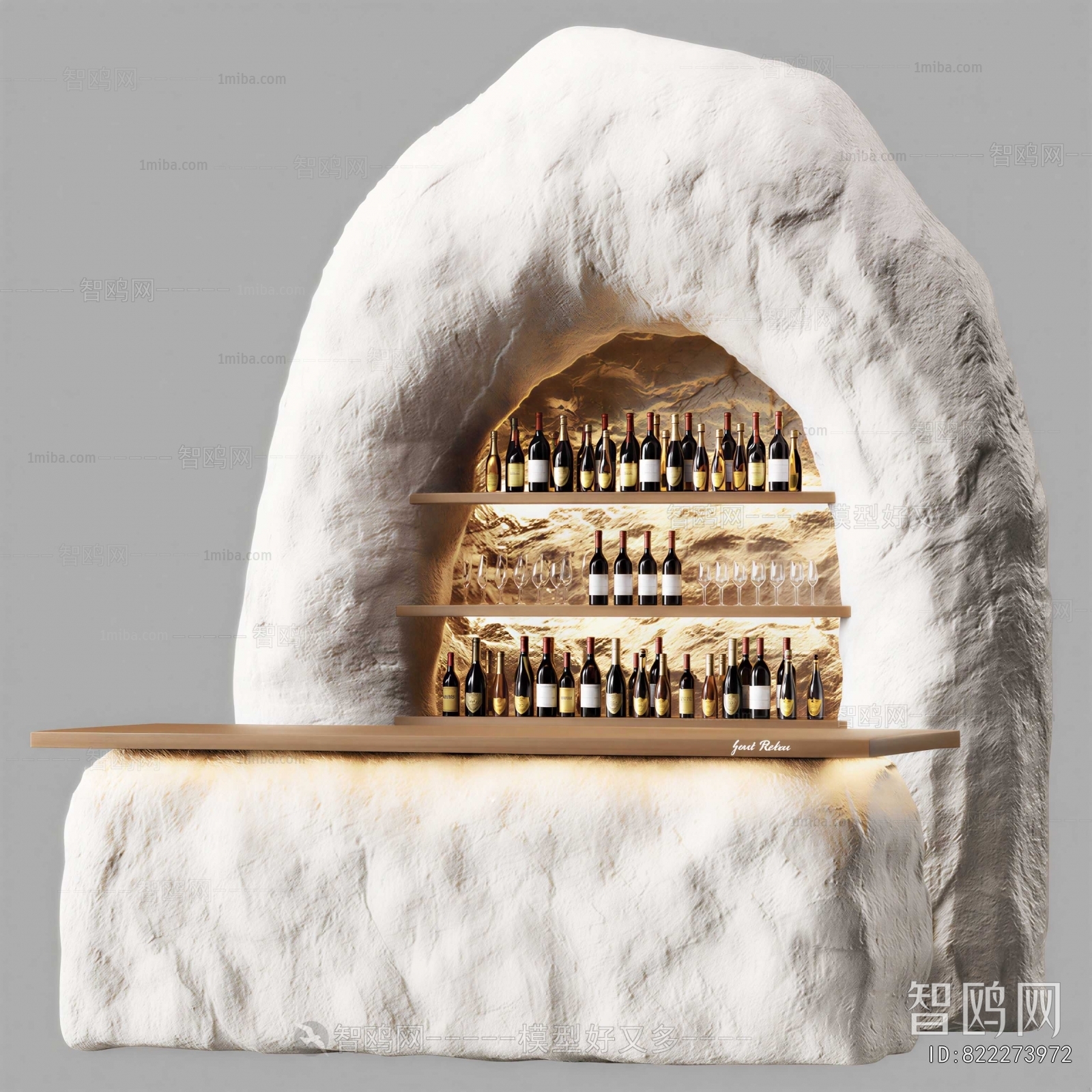 Wabi-sabi Style Counter Bar