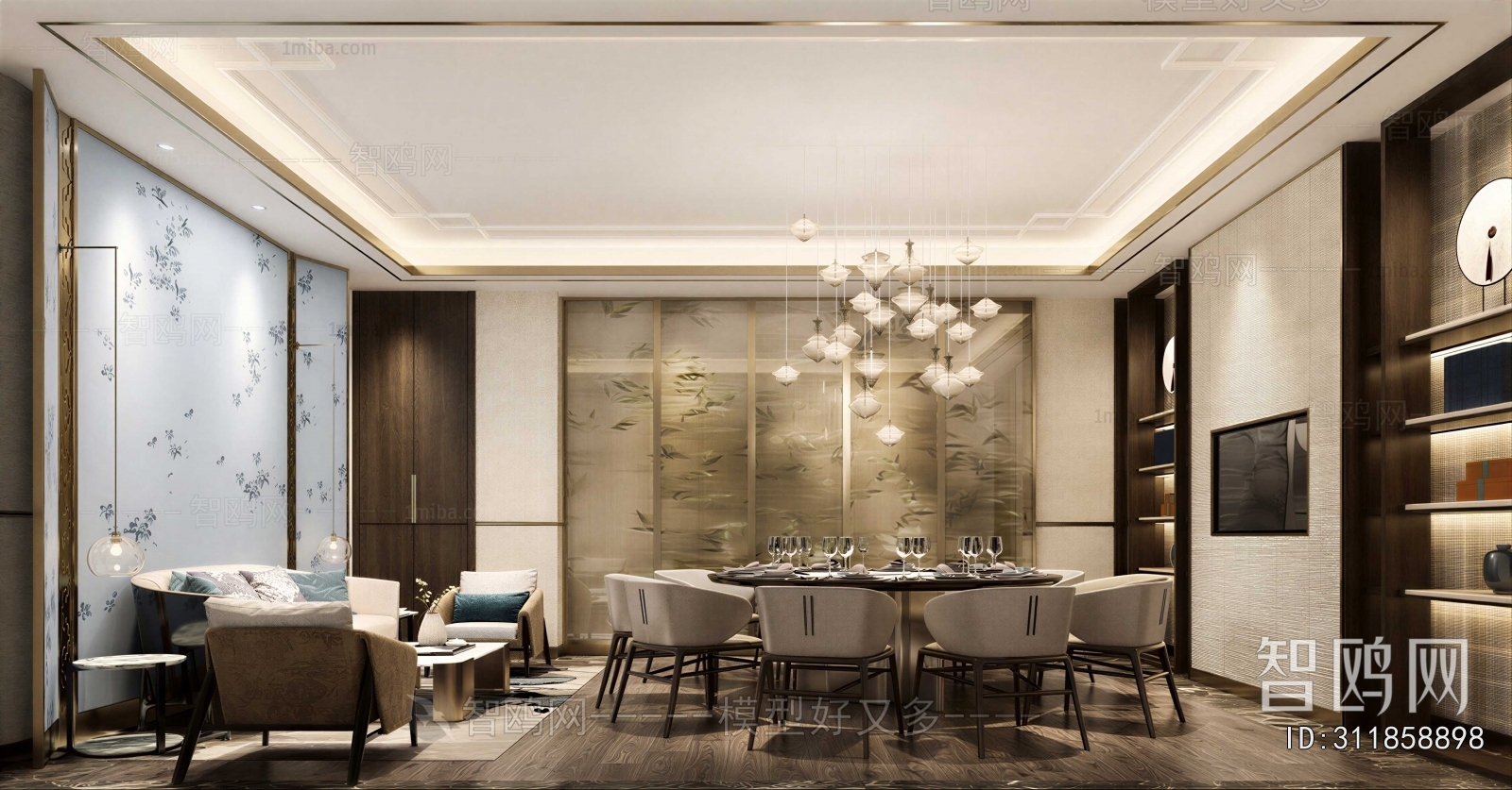 New Chinese Style Dining Room