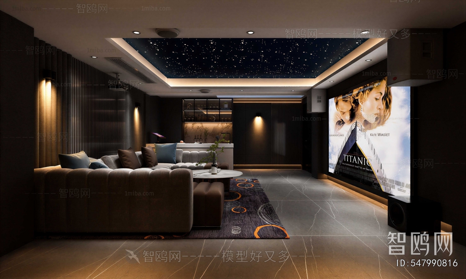 Modern Audiovisual Room