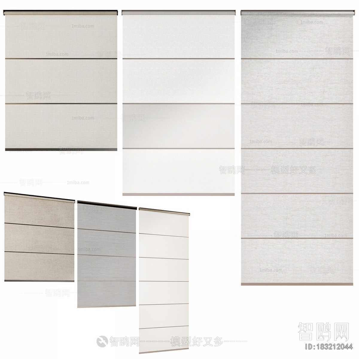 New Chinese Style Roman Curtain