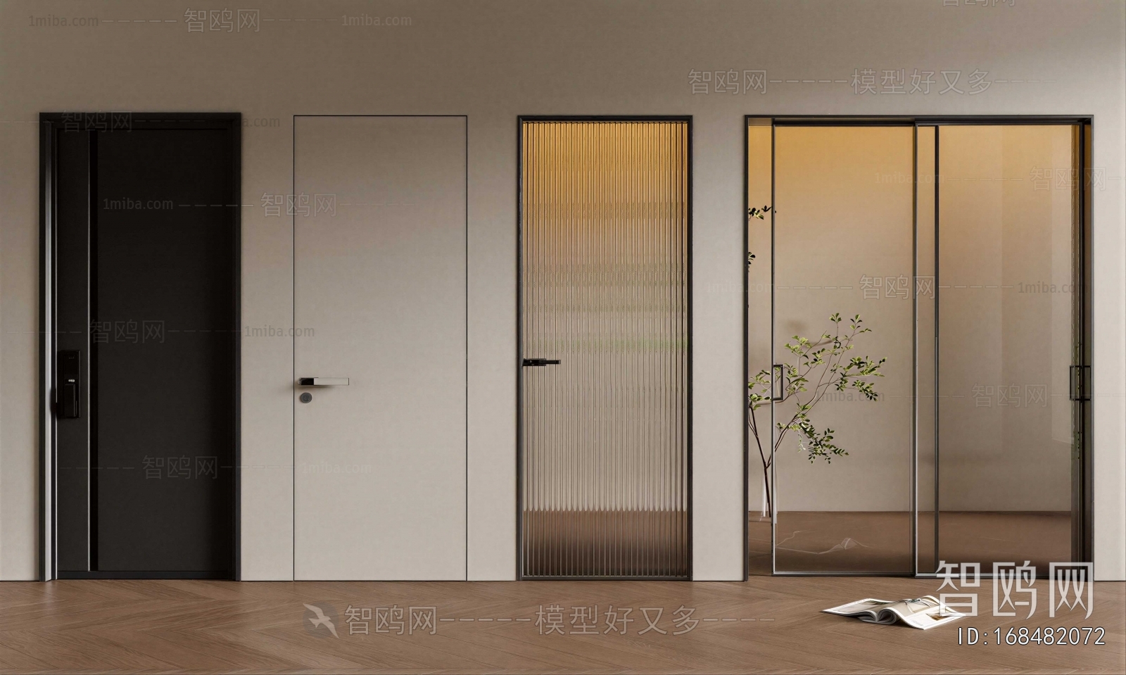 Modern Single Door