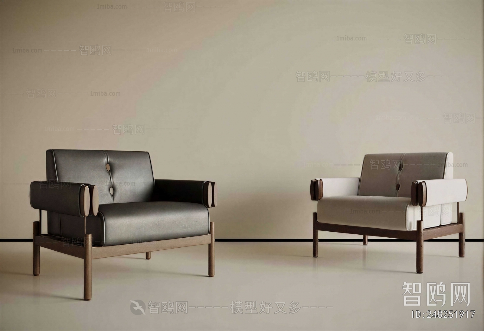 Wabi-sabi Style Lounge Chair