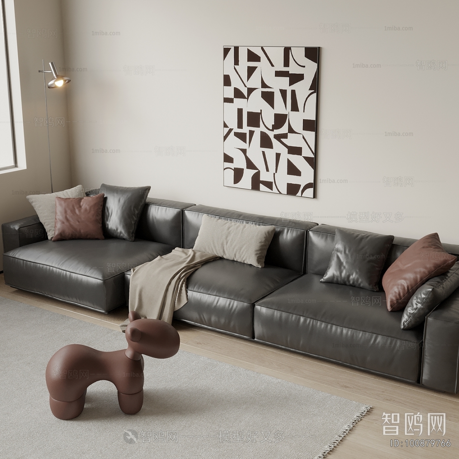 Modern Three-seat Sofa