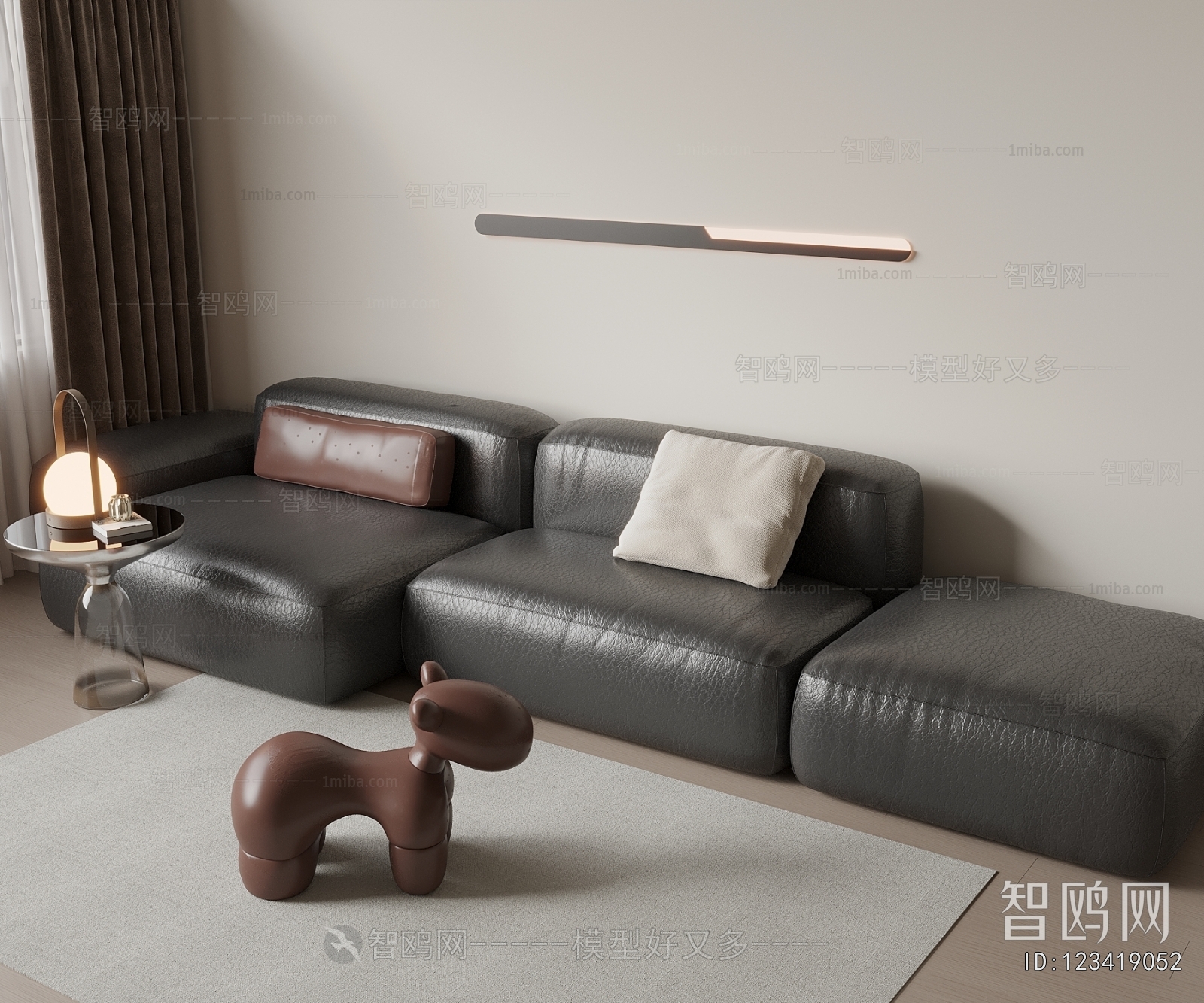 Modern Three-seat Sofa