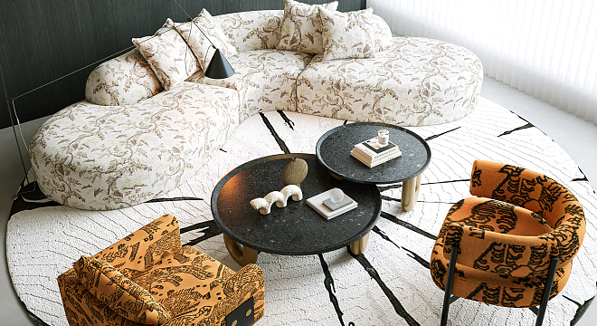 现代意式沙发茶几组合-2905464