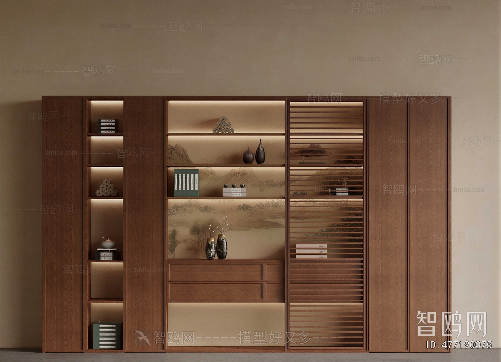 New Chinese Style Bookcase