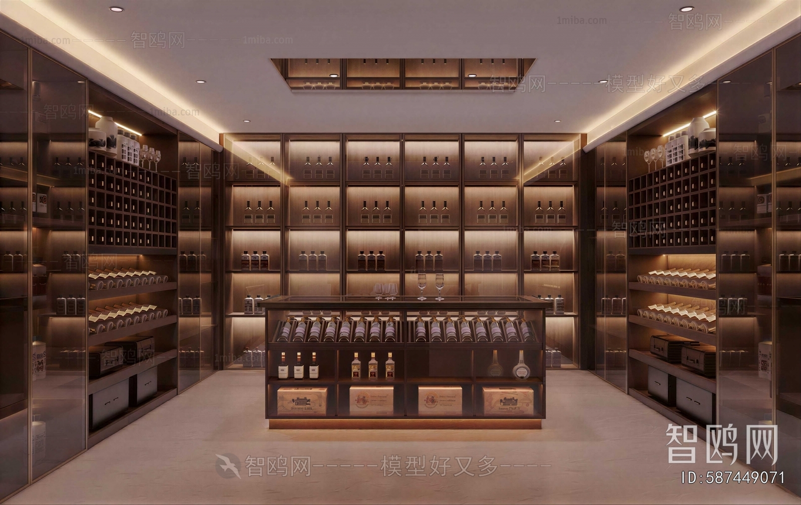 New Chinese Style Wine Cellar/Wine Tasting Room