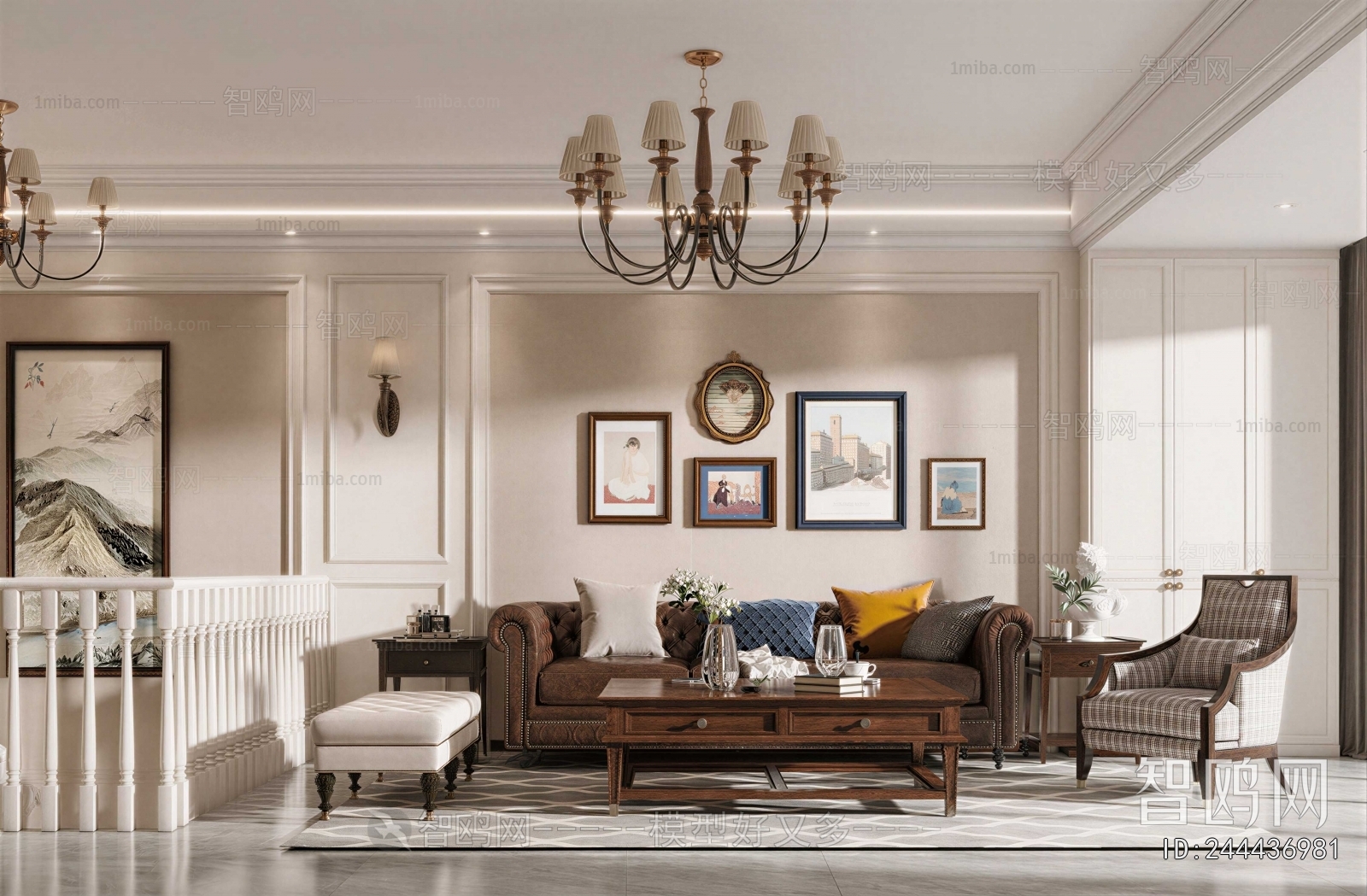 American Style A Living Room