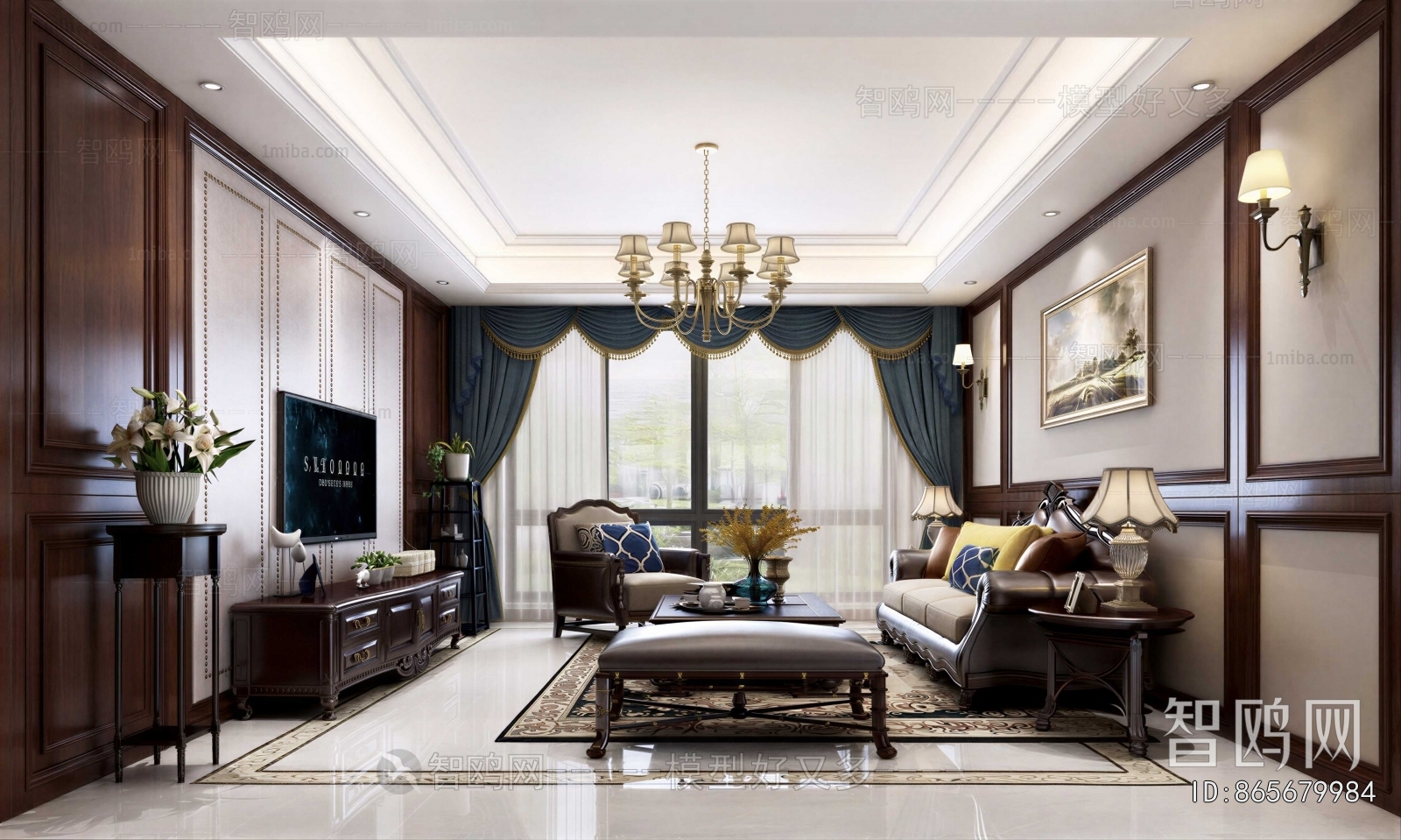 American Style A Living Room