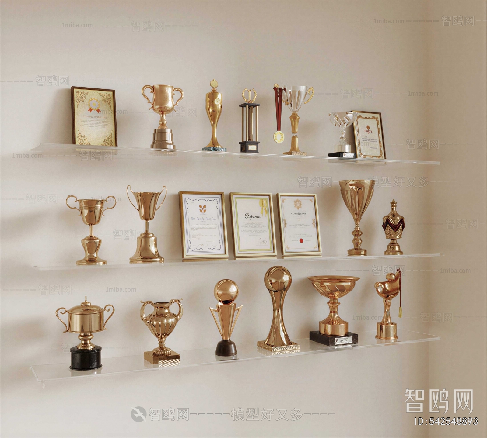 Modern Flag/badge/trophy/certificate