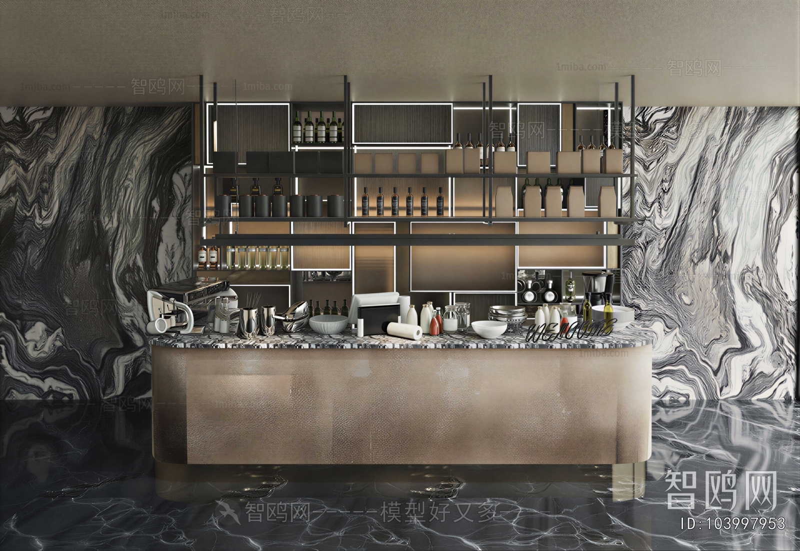 Modern Counter Bar