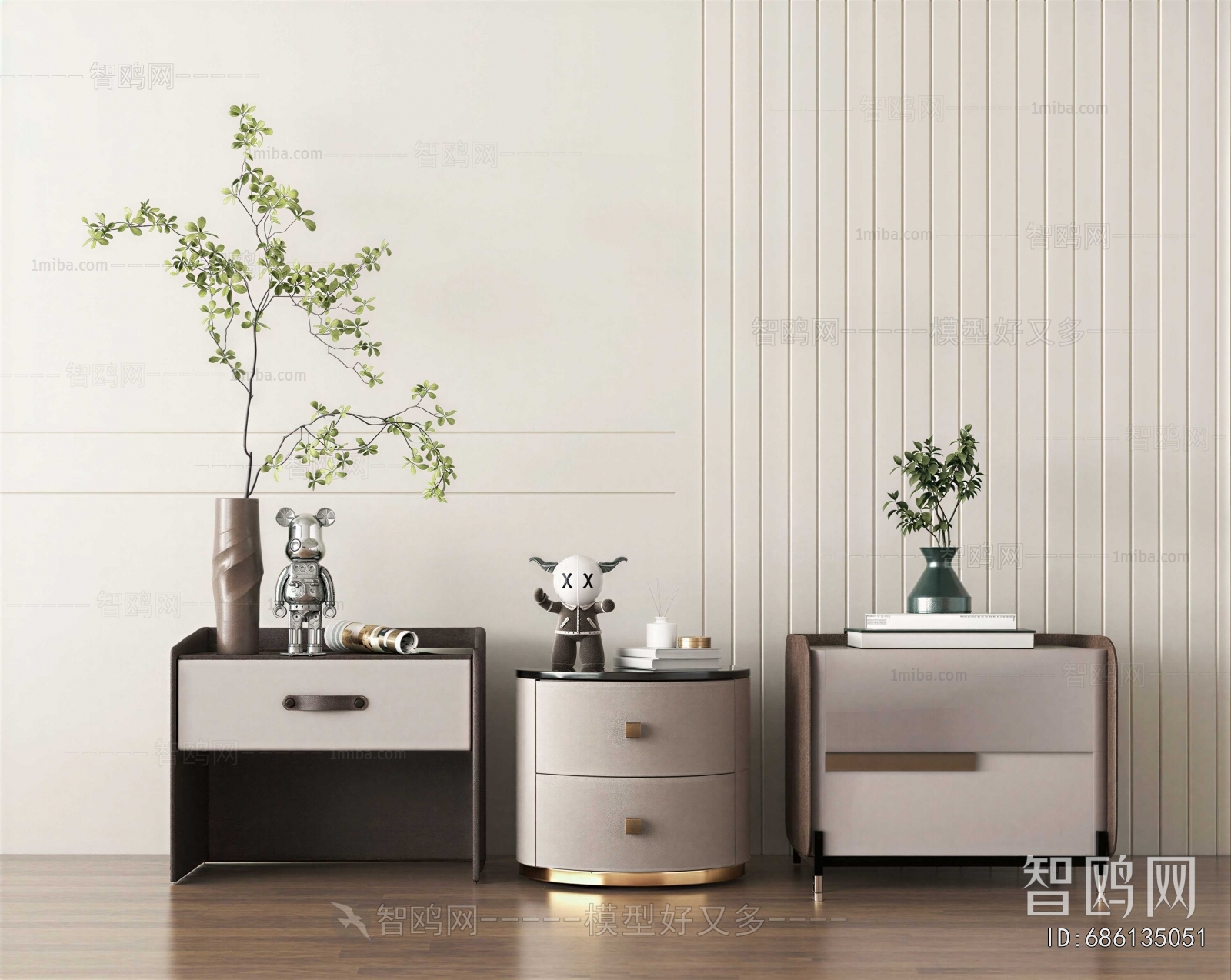 Modern Bedside Cupboard