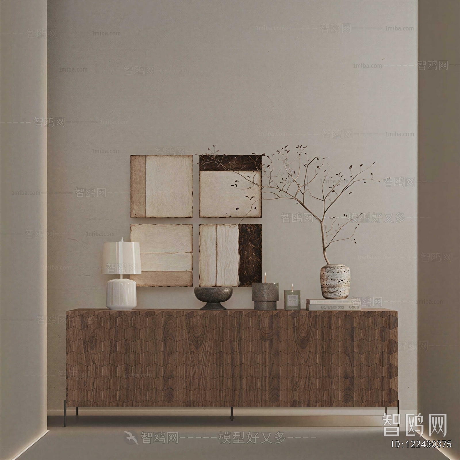 Wabi-sabi Style Entrance Cabinet