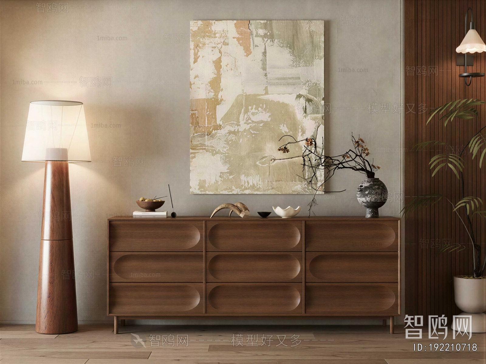 Wabi-sabi Style Entrance Cabinet