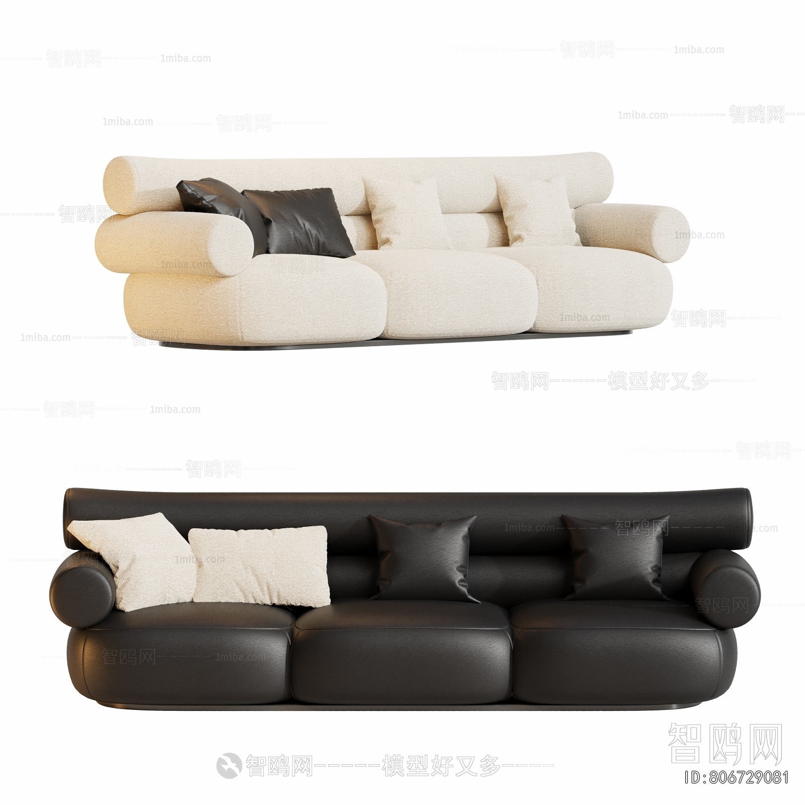 Modern Three-seat Sofa