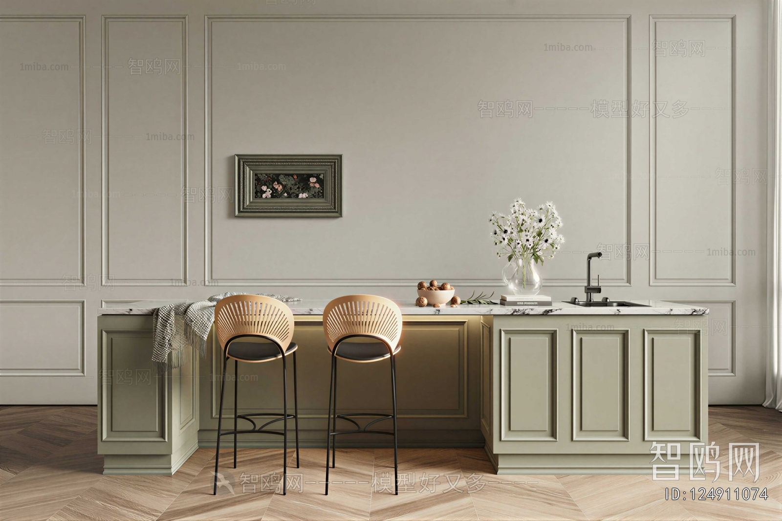 French Style Counter Bar