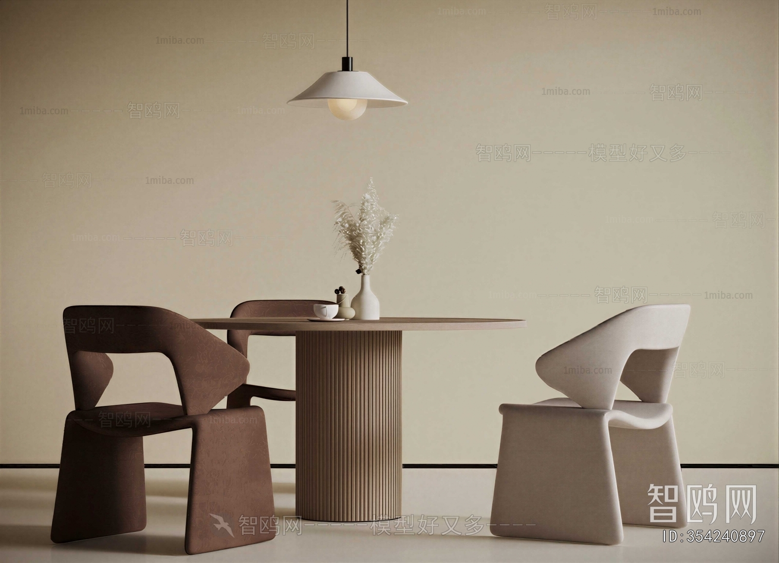 Wabi-sabi Style Leisure Table And Chair