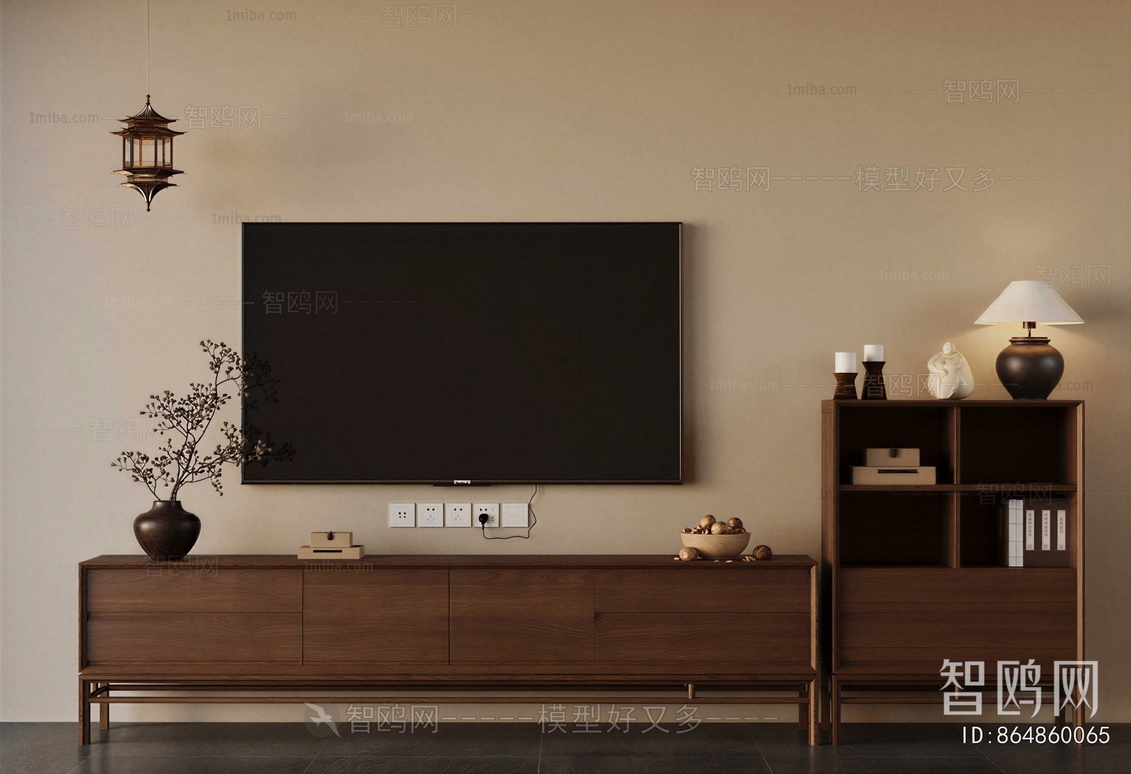 New Chinese Style TV Cabinet