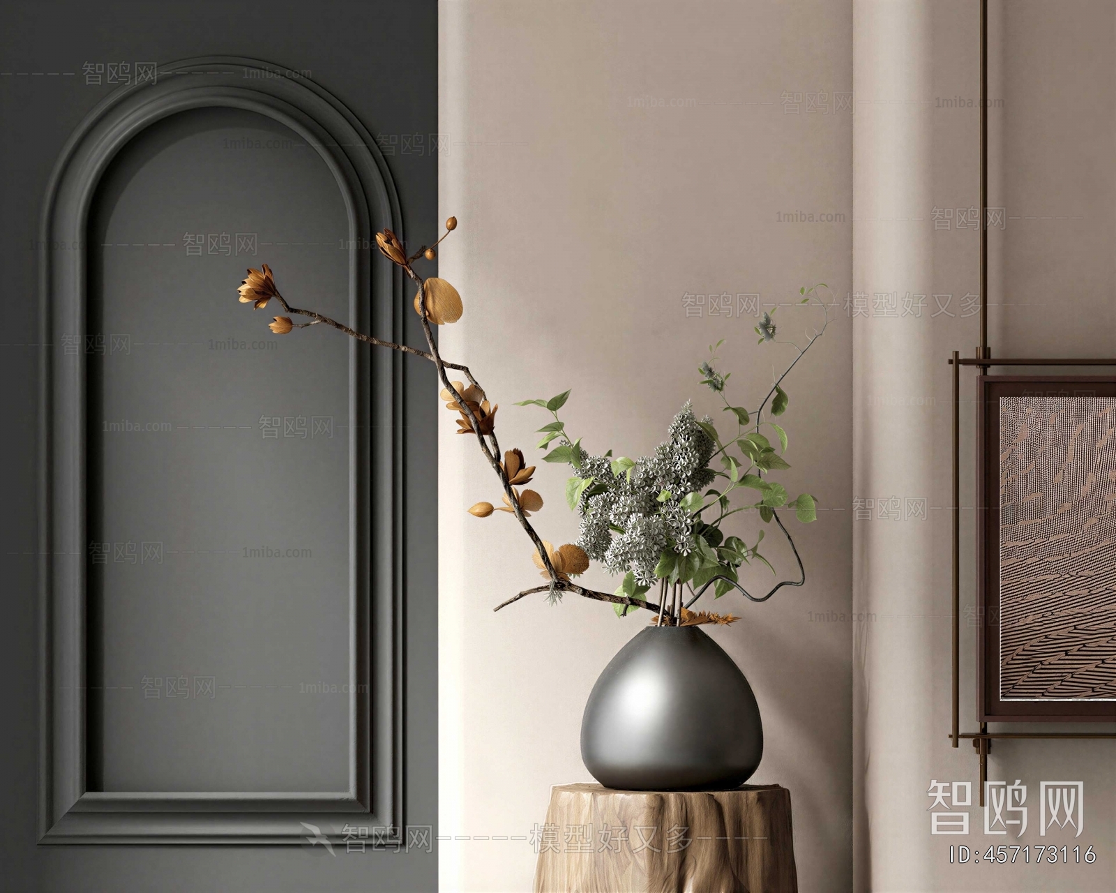 Wabi-sabi Style Flower Arrangement