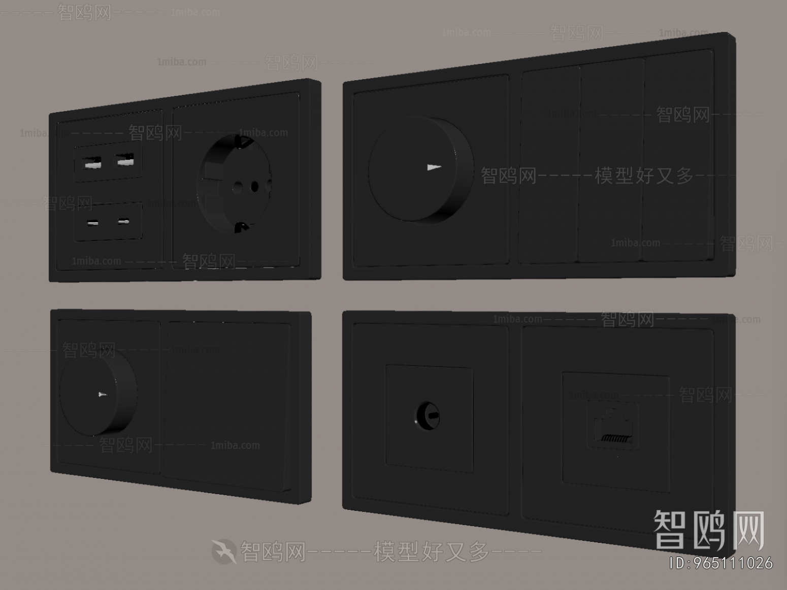Modern Switch Socket Panel