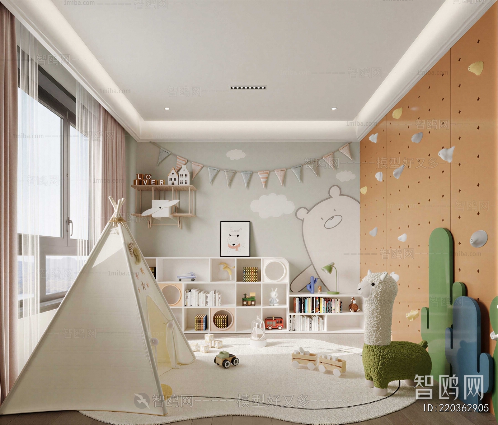 Modern Children's Room Activity Room