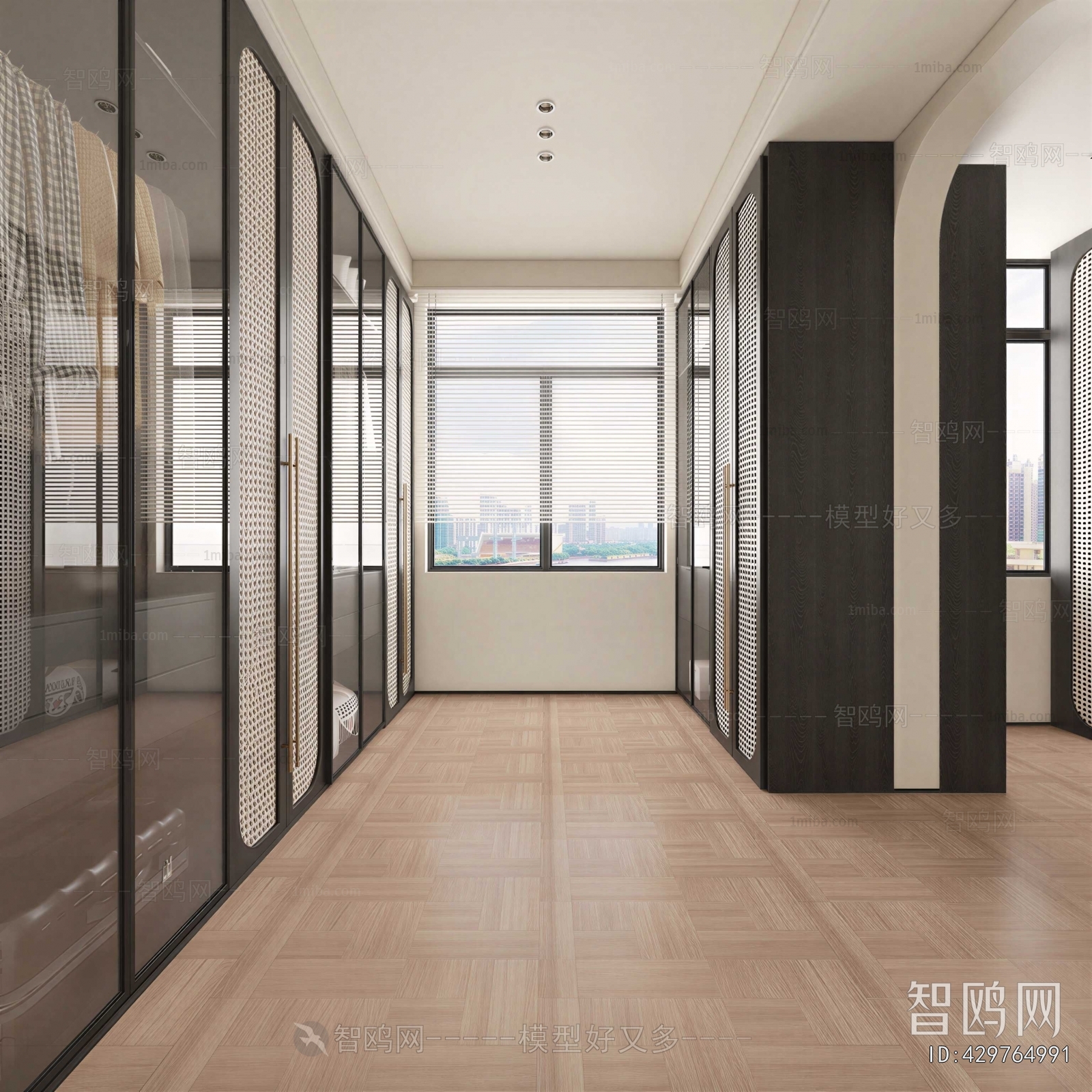 Modern Clothes Storage Area