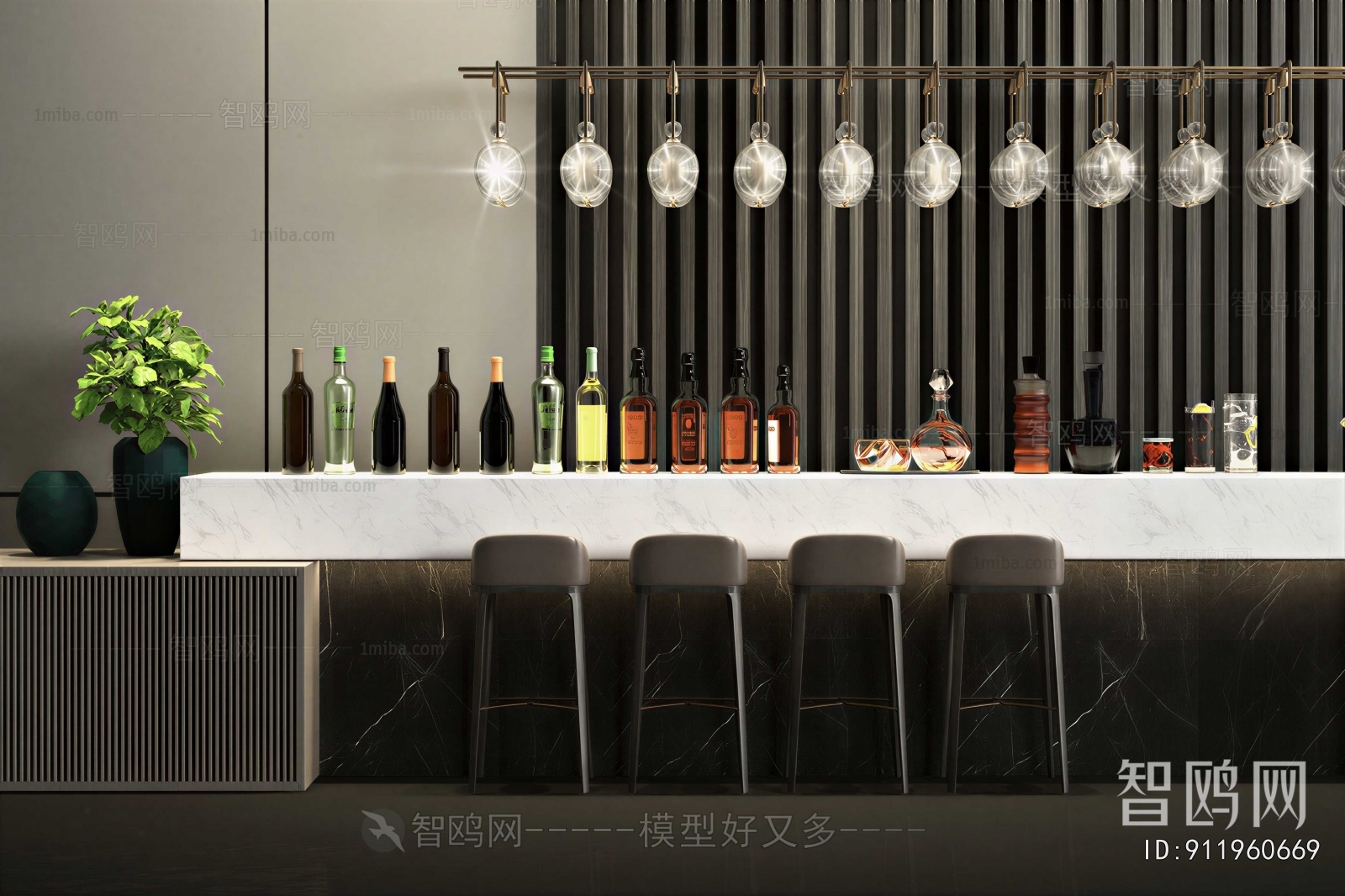 Modern Counter Bar