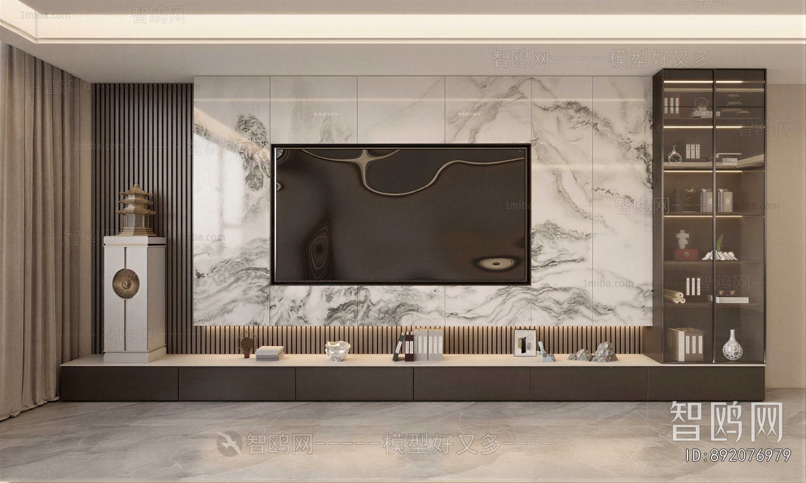 New Chinese Style TV Wall