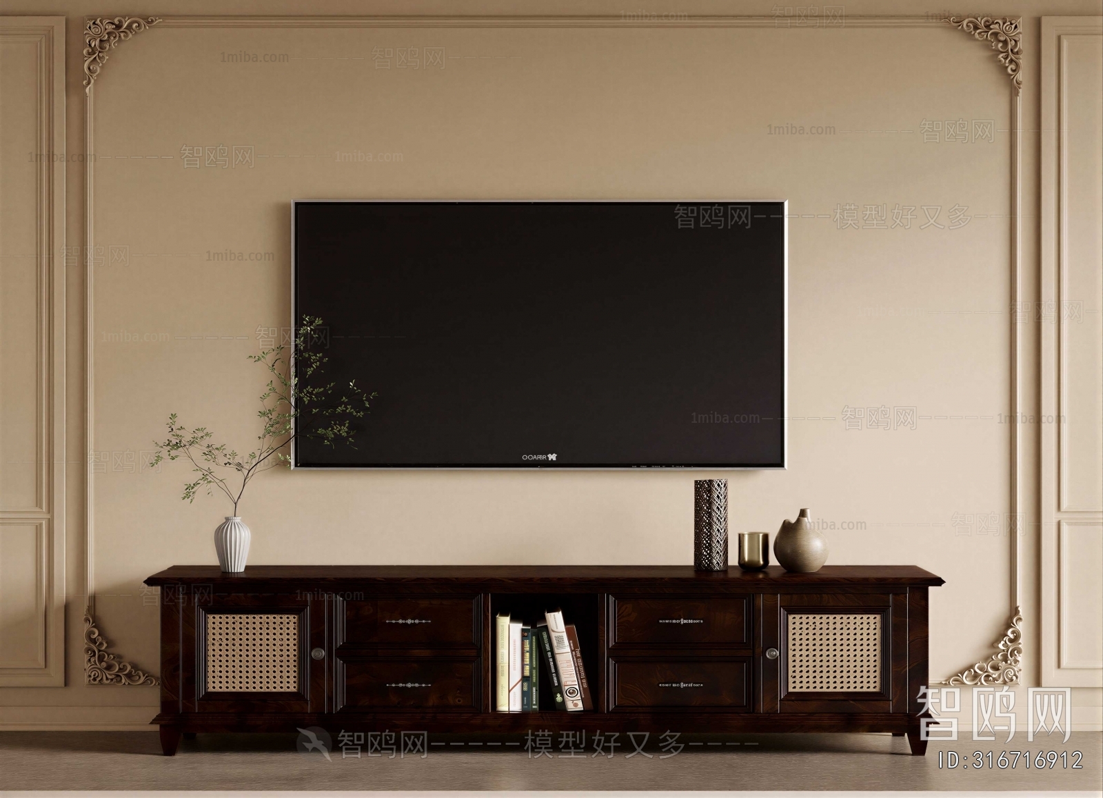 American Style TV Cabinet