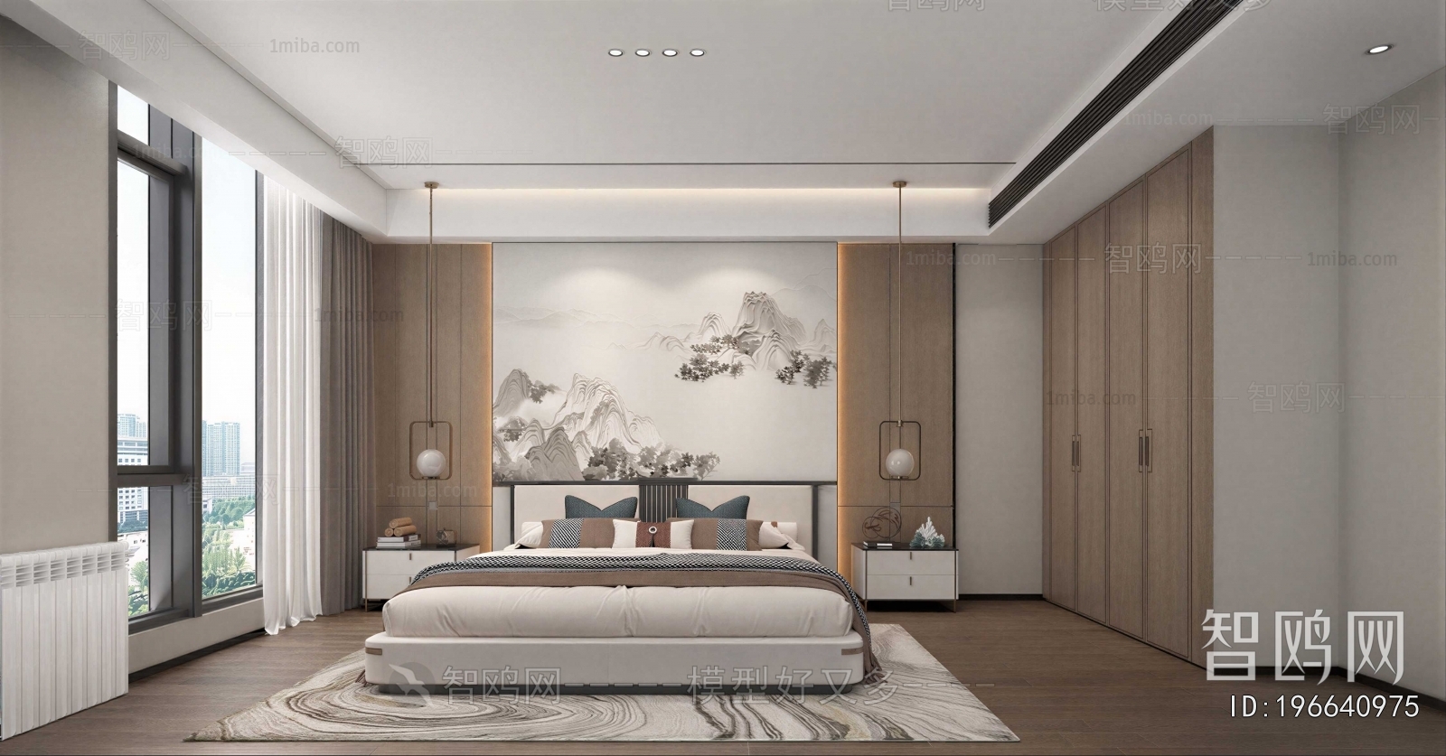 New Chinese Style Bedroom