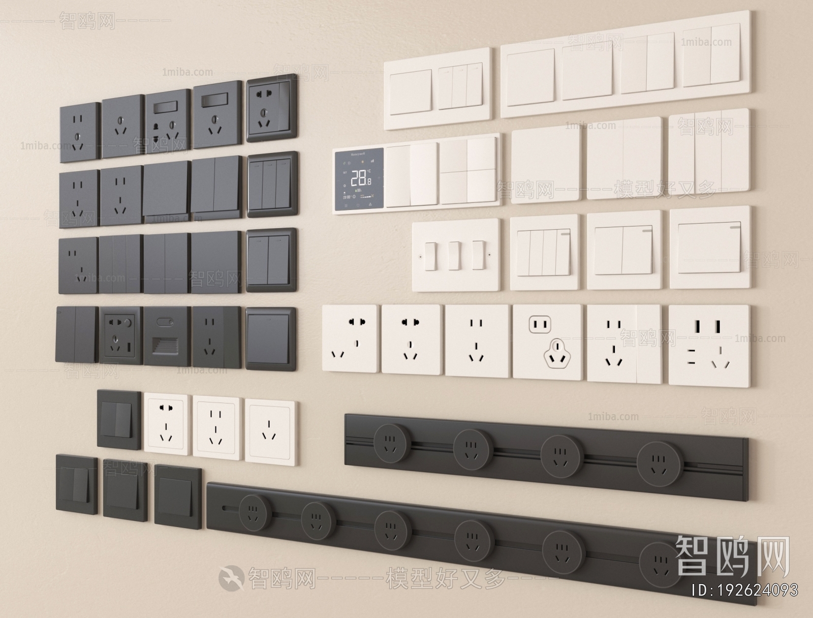 Modern Switch Socket Panel