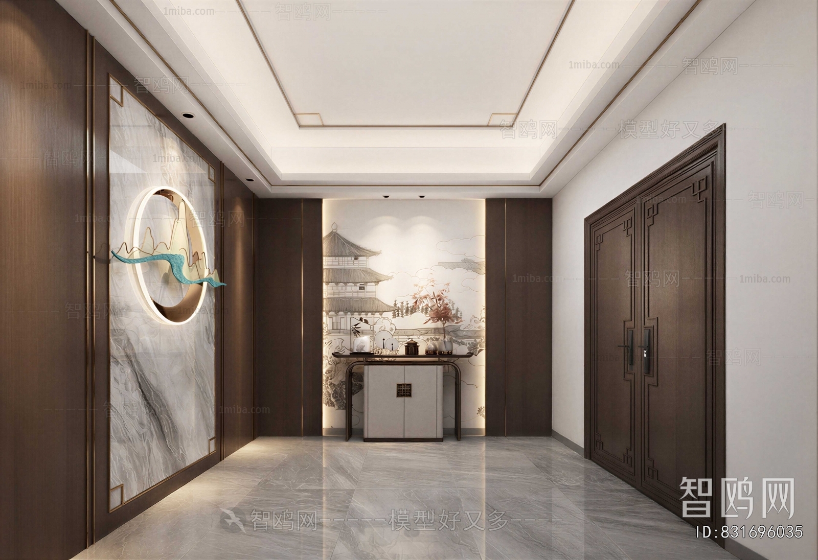 New Chinese Style Hallway