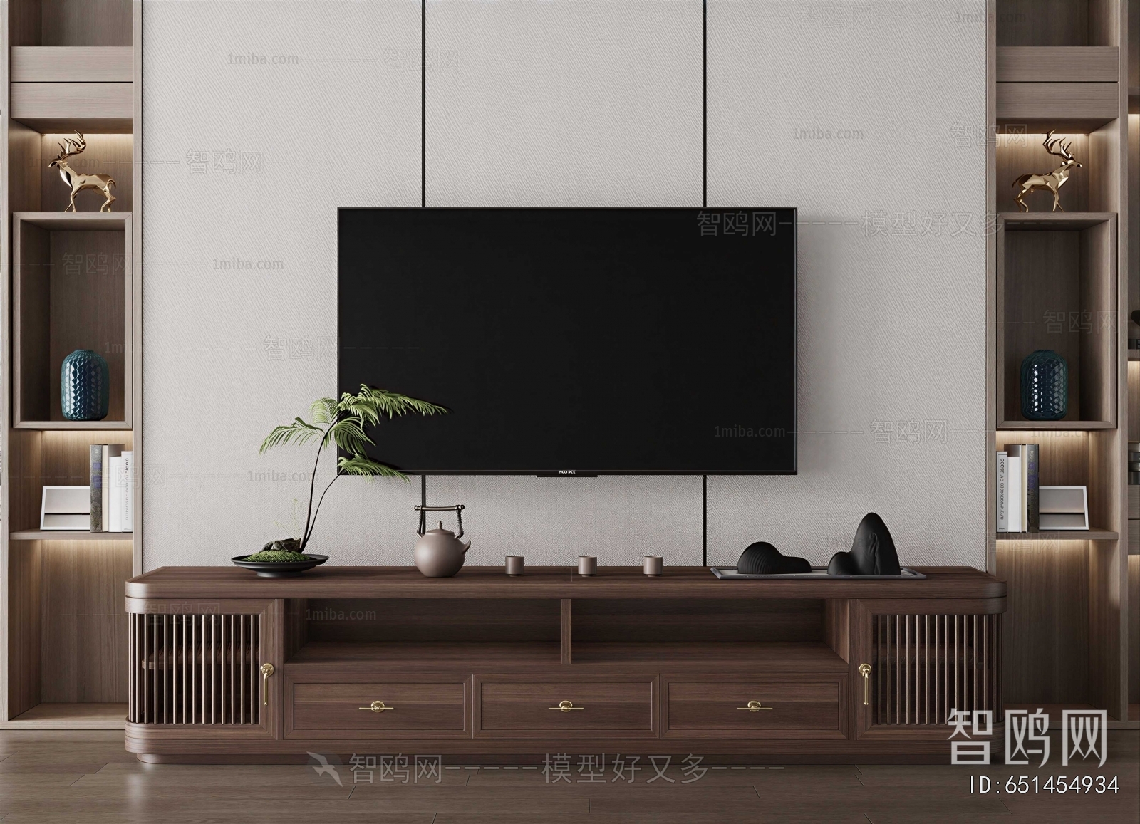 New Chinese Style TV Cabinet