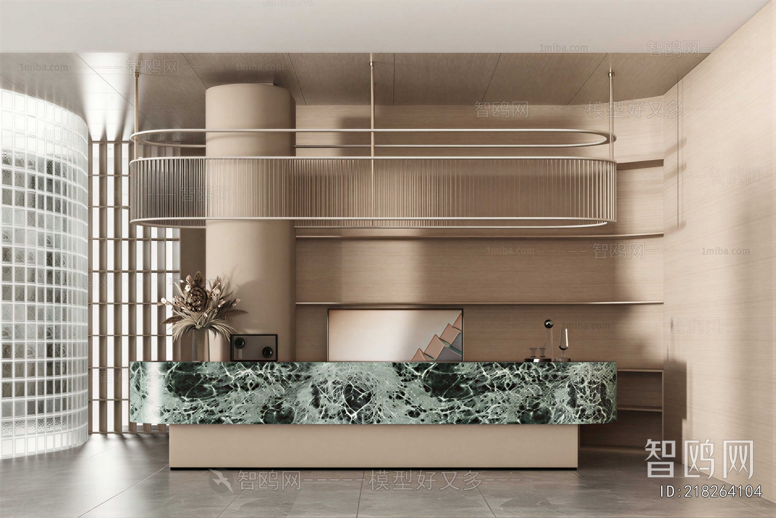 Modern Office Reception Desk