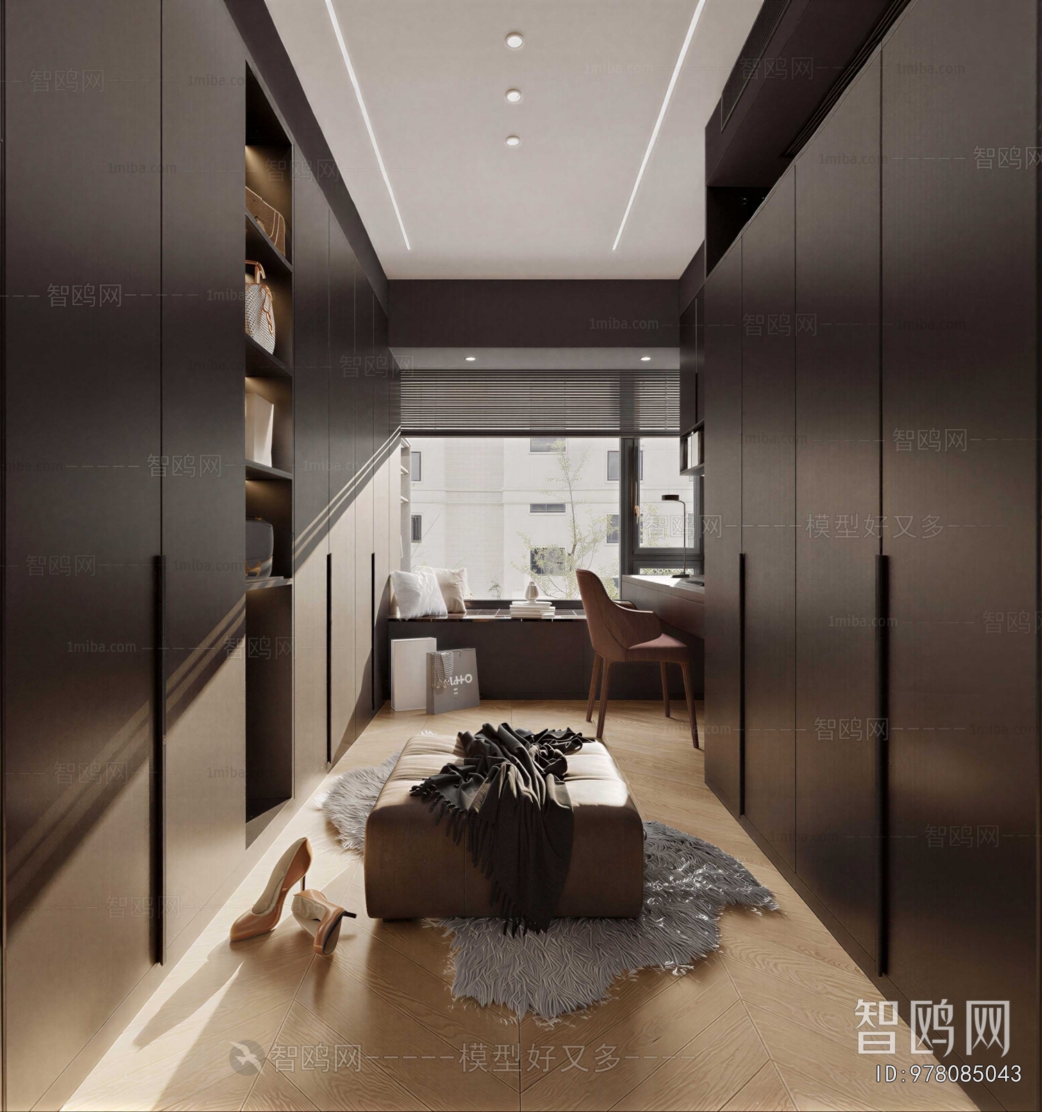 Modern Clothes Storage Area