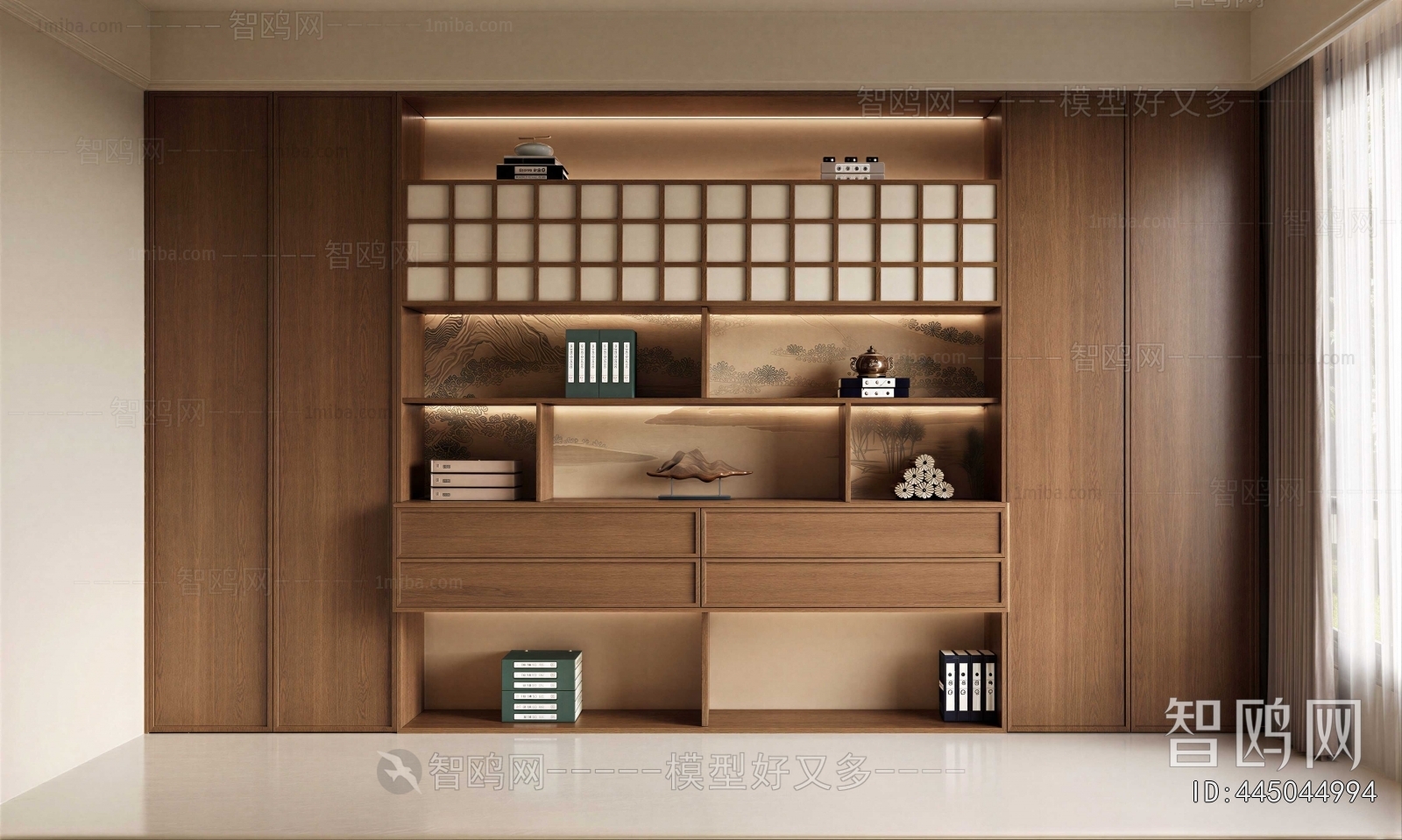 New Chinese Style Bookcase