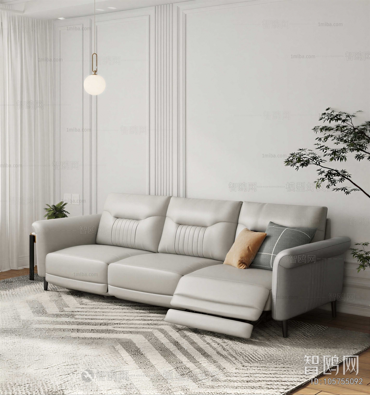 Modern Three-seat Sofa