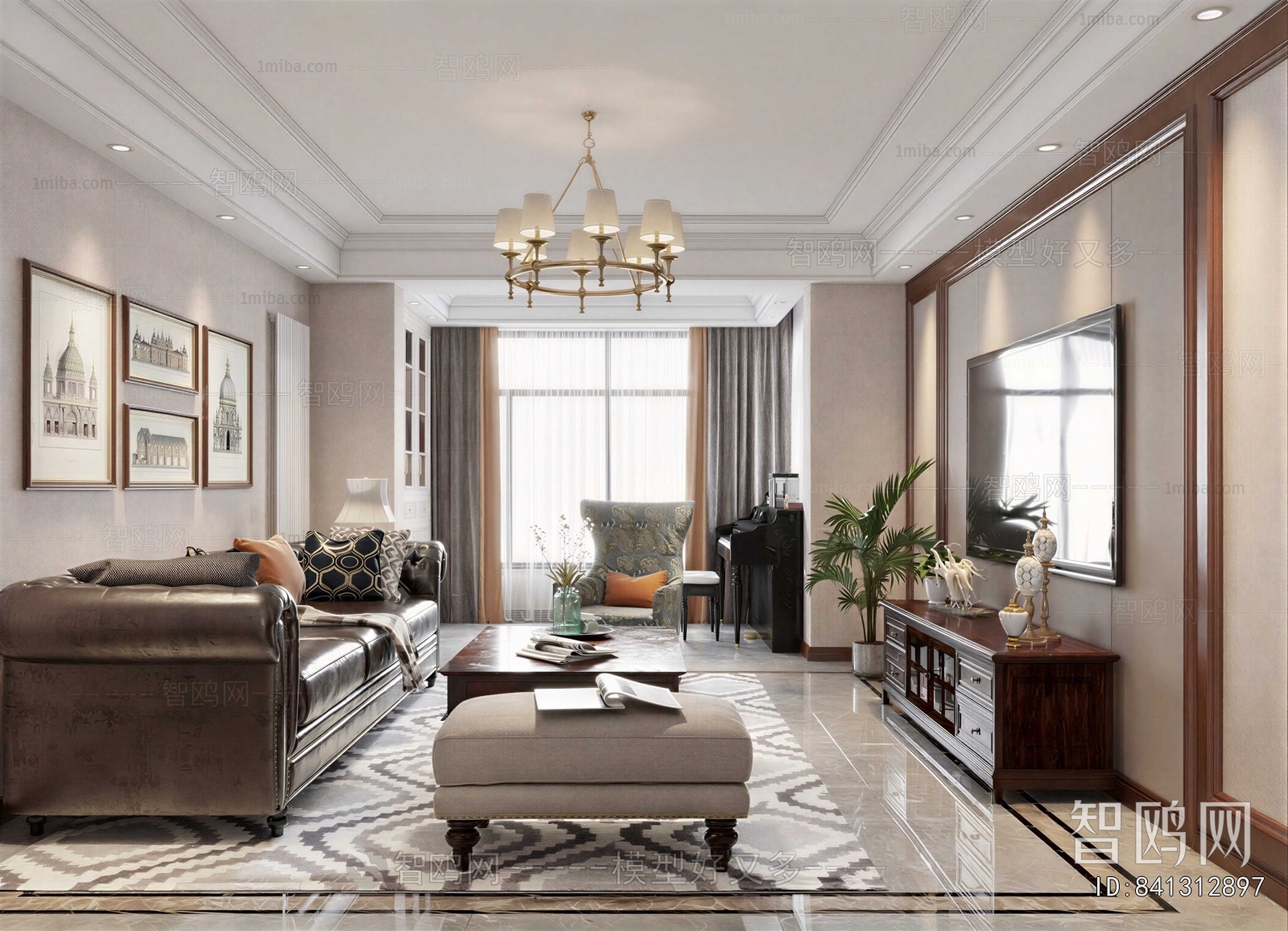 American Style A Living Room