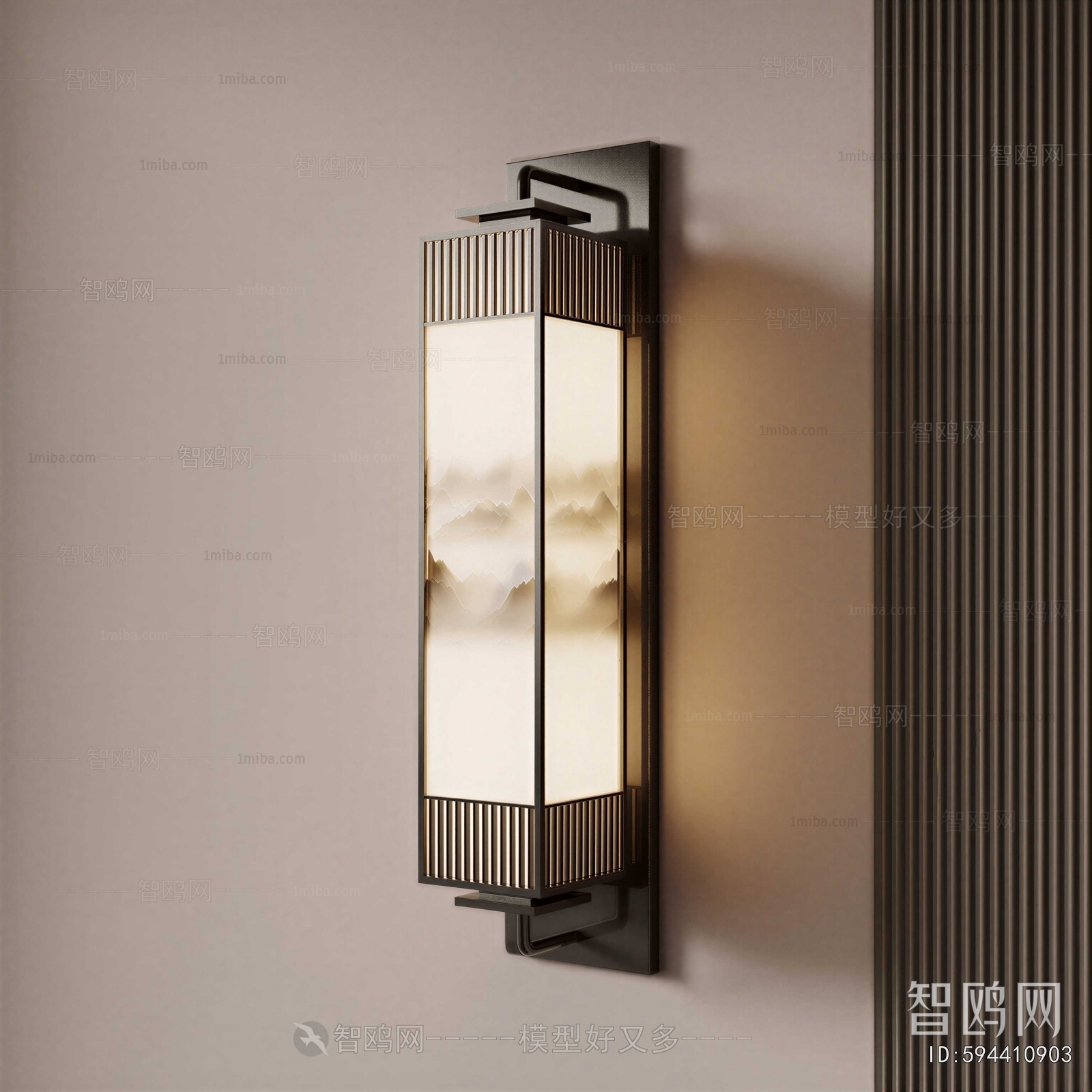 New Chinese Style Wall Lamp